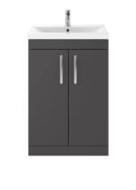 600mm Floor Standing Cabinet With Basin 1