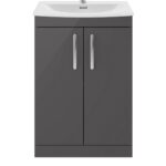 600mm Floor Standing Cabinet With Basin 4
