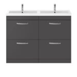 1200mm Floor Standing Cabinet With Double Basin