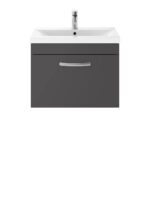 600mm Wall Hung Cabinet With Basin 1