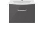 600mm Wall Hung Cabinet With Basin 4