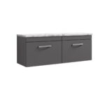 1200 Wall Hung 2-Drawer Unit & Laminate Worktop