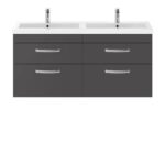 1200mm Wall Hung Cabinet With Double Basin
