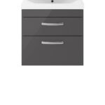 600mm Wall Hung Cabinet With Basin 3