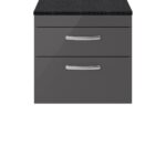 600mm Wall Hung Cabinet With Sparkling Black Worktop