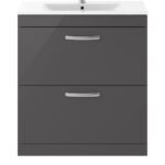 800mm Floor Standing Cabinet With Basin 2