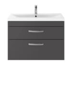 800mm Wall Hung Cabinet With Basin 1