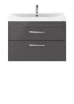 800mm Wall Hung Cabinet With Basin 3