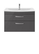 800mm Wall Hung Cabinet With Basin 4