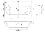 Eternalite Round Double Ended Bath 1800 x 800mm - Image 3