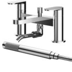 Deck Mounted Bath Shower Mixer With Kit