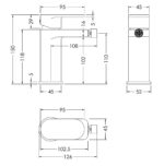 Mono Bidet Mixer With Pop-up Waste - Image 2