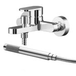 Wall Mounted Bath Shower Mixer With Kit