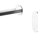 Wall Mounted 2 Tap Hole Basin Mixer