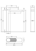 Nuie Cyprus High Rise Mono Basin Mixer - Image 2