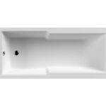 Eternalite Square Straight Shower Bath 1700 x 750mm