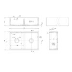 Butler Sink Stepped Weir & Overflow 795x500x220 - Image 2