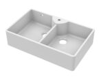 Nuie Butler Sink with Stepped Weir, Tap hole and Overflow 895x550x220