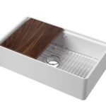 Butler Sink with Ledge, Grid & Chopping Board 795 x 460 x 220mm