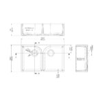 Butler Sink Flush Weir 795x500x220 - Image 2