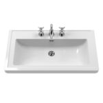 800mm Floor Standing Vanity & Basin 3TH - Image 2