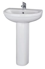 Nuie Ivo 550mm 1TH Basin & Pedestal
