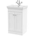 500mm Floor Standing 2-Door Vanity & Basin 1TH