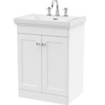 600mm Floor Standing 2-Door Vanity & Basin 3TH