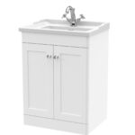 600mm Floor Standing 2 Door Vanity & Basin 1TH