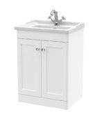 600mm Floor Standing 2 Door Vanity & Basin 1TH