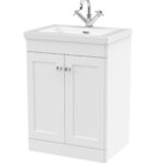 600mm Floor Standing 2-Door Vanity with Basin - 1 Tap Hole