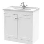 800mm Floor Standing 2 Door Vanity & Basin 1TH