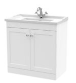 800mm Floor Standing 2 Door Vanity & Basin 1TH