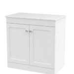 800mm Floor Standing 2-Door Vanity with Marble Top
