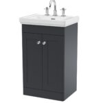 500mm Floor Standing 2-Door Vanity & Basin 3TH