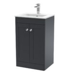 500mm Floor Standing 2 Door Vanity & Basin 2