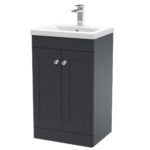 500mm Floor Standing 2 Door Vanity & Basin 1