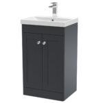 500mm Floor Standing 2 Door Vanity & Basin 3
