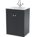 600mm Floor Standing 2-Door Vanity with Basin - 1 Tap Hole