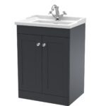 600mm Floor Standing 2 Door Vanity & Basin 1TH