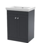 600mm Floor Standing 2 Door Vanity & Basin 0TH