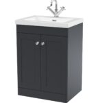 600mm Floor Standing 2-Door Vanity with Basin - 1 Tap Hole
