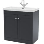 800mm Floor Standing 2-Door Vanity with Basin - 1 Tap Hole