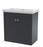 Nuie Classique 800mm Floor Standing 2 Door Vanity & Basin 0TH