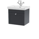 500mm Wall Hung 1-Drawer Vanity & Basin 1TH