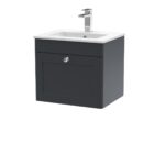 500mm Wall Hung 1 Drawer Vanity & Basin 2