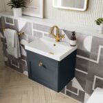 500mm Wall Hung 1 Drawer Vanity & Basin 3 - Image 2