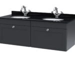 1200mm Wall Hung 2 Drawer Vanity & Marble Top