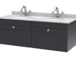 1200mm Wall Hung 2 Drawer Vanity & Marble Top