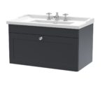 800mm Wall Hung 1 Drawer Vanity & Basin 3TH
